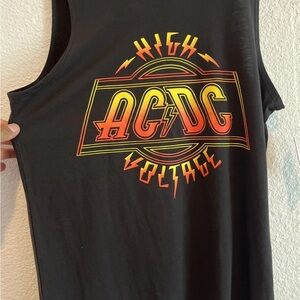Hybrid Apparel Black AC/DC Tank Top